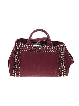 Prada Large Studded Canapa Tote (view 1)