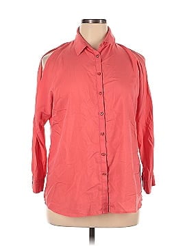 Armani Exchange 3/4 Sleeve Button-Down Shirt (view 1)