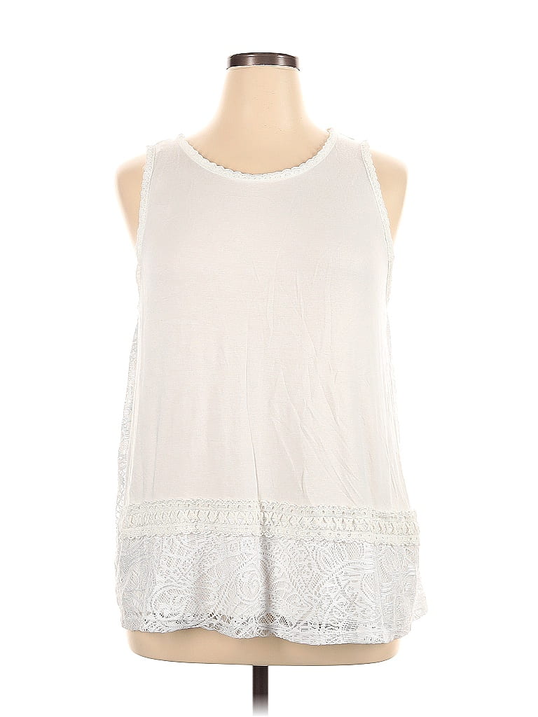 Sharagano White Sleeveless Blouse Size XL - 67% off | ThredUp