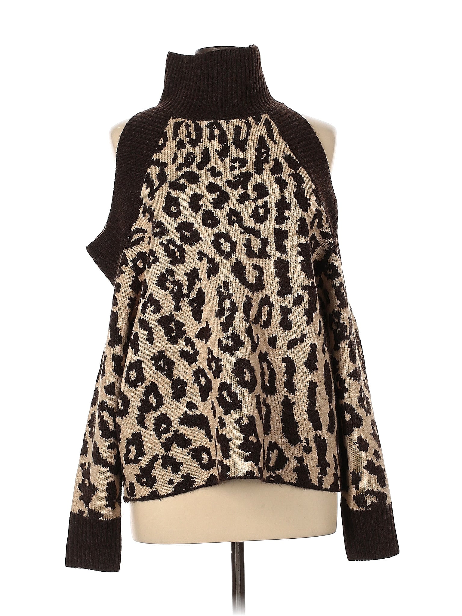 Venus Turtleneck Knit Mink Stripe
