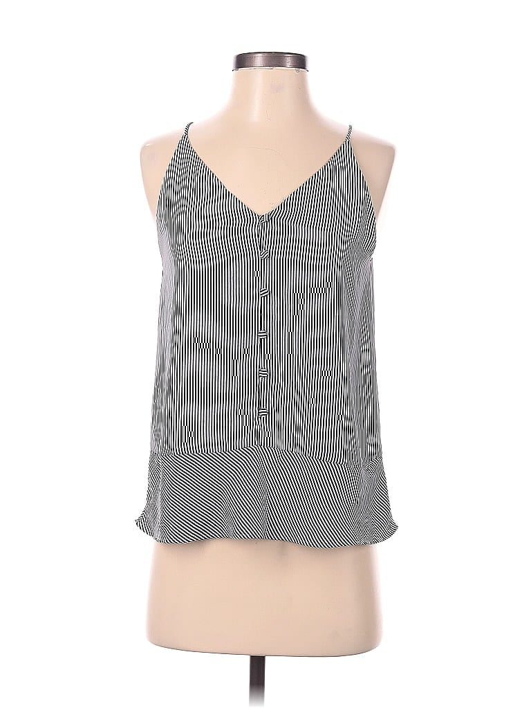 Pre-owned Ann Taylor Loft Sleeveless Blouse In Gray