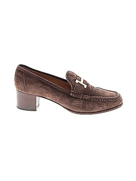 Hermès Vintage Suede Heeled Loafers (view 1)