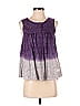 Indira 100% Cotton Purple Sleeveless Blouse Size 1 - photo 1