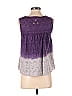 Indira 100% Cotton Purple Sleeveless Blouse Size 1 - photo 2