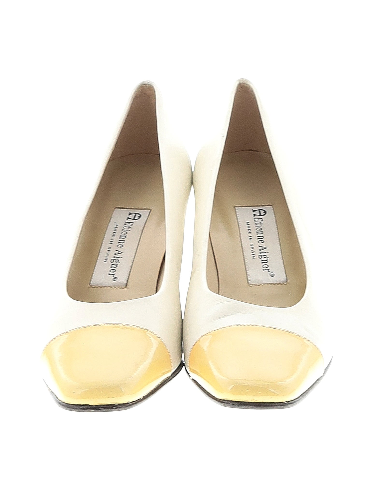 Etienne Aigner Color Block Ivory Heels Size 7 1 2 76 off ThredUp