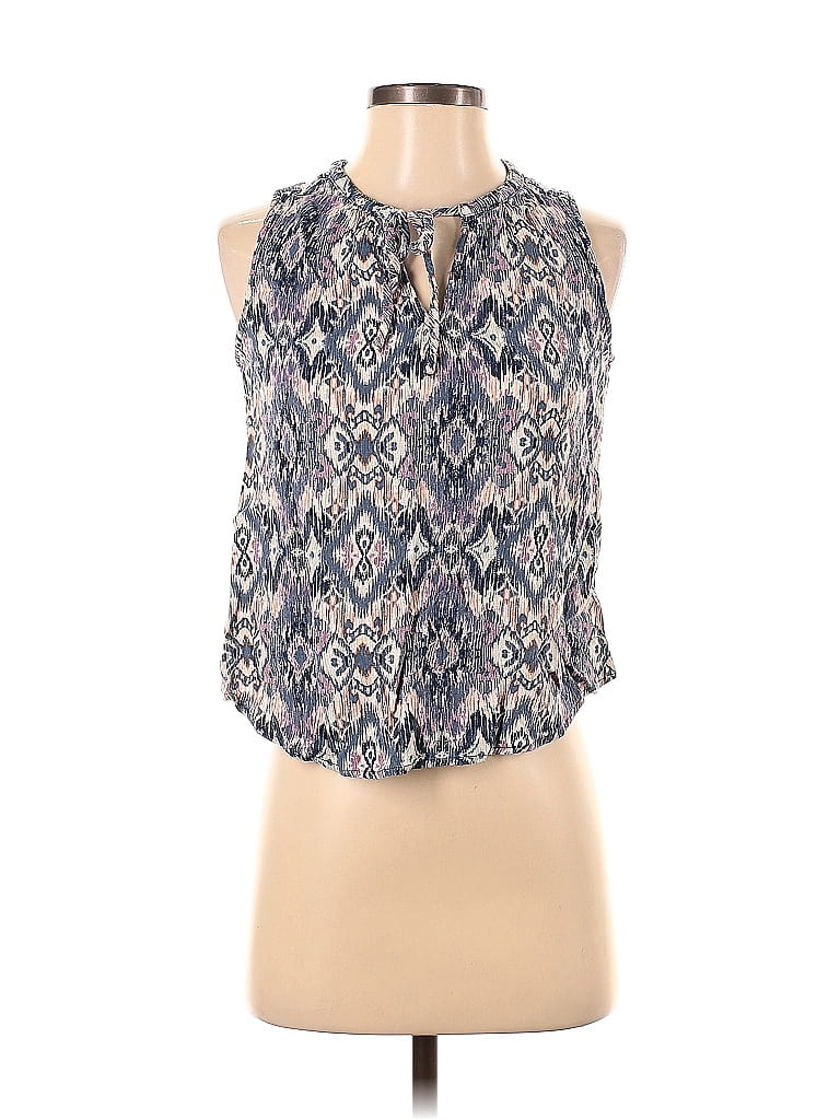 Pre-owned Lovestitch Sleeveless Blouse In Blue