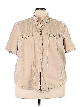 Fashion Bug Short Sleeve Button-Down Shirt (view 1)