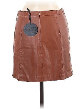 Harlowe & Graham Faux Leather Skirt (view 2)