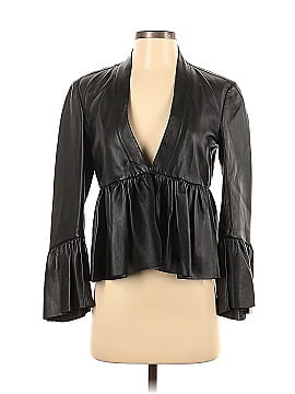 Uterque Faux Leather Jacket (view 1)
