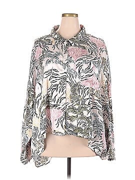 Neon Rose Long Sleeve Blouse (view 1)