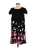 Kensie 100% Polyester Graphic Paint Splatter Print Black Casual Dress Size S - photo 1