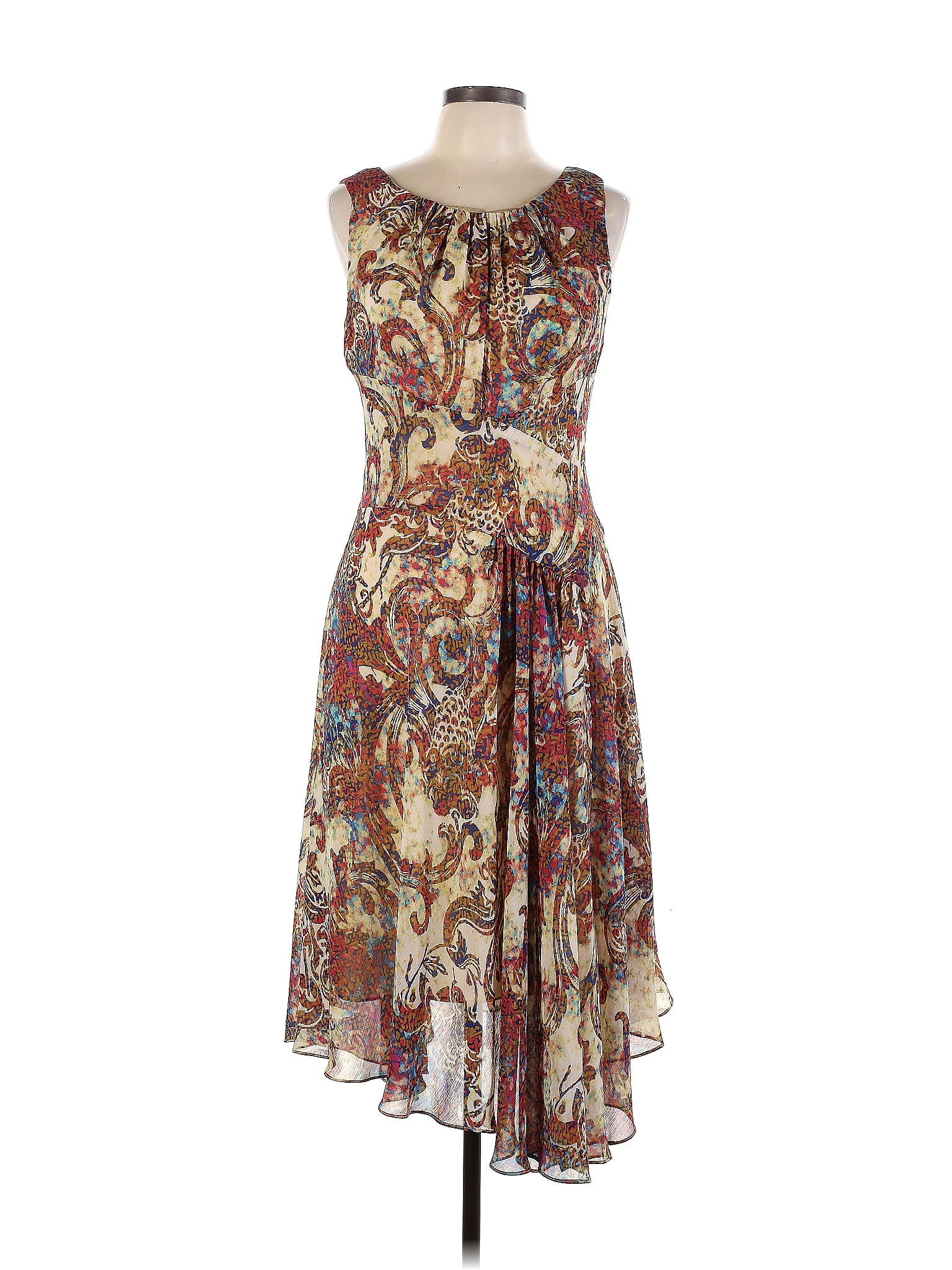 Evan Picone Black Label Multicolor Floral A Line Sleeveless Stretch Evan Picone Black Label Multicolor Floral A Line Sleeveless Stretch