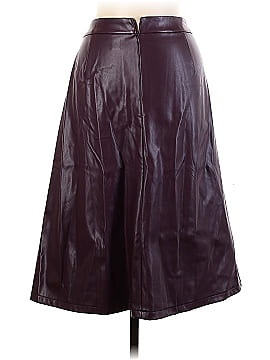 Liz Claiborne Faux Leather Skirt (view 2)