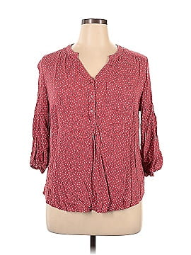 Market and Spruce 3/4 Sleeve Button-Down Shirt (view 1)
