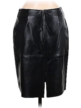 Petite Sophisticate Leather Skirt (view 2)