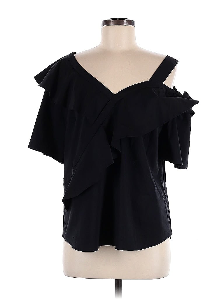 Assorted Brands Black Short Sleeve Blouse Size M - photo 1