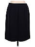 Ann Taylor Solid Black Casual Skirt Size 10 - photo 2