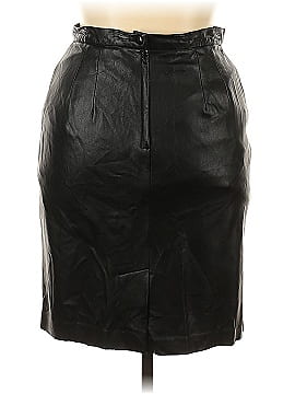 Norton McNaughton Faux Leather Skirt (view 2)