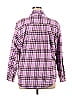 Gap 100% Cotton Plaid Purple Long Sleeve Button-Down Shirt Size XL - photo 2