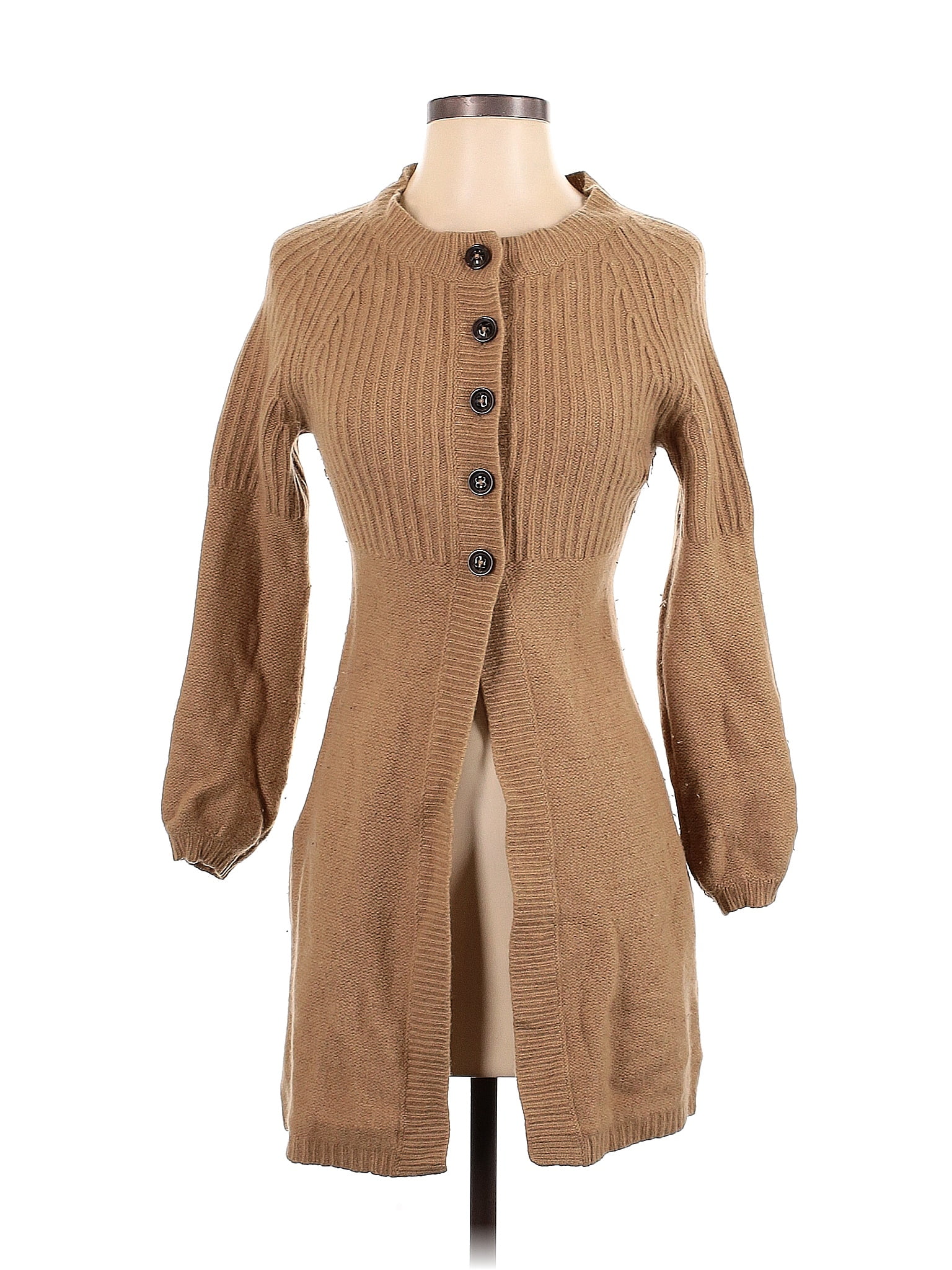 Boden 100% Wool Tan Cardigan Size 4 - 66% off | ThredUp