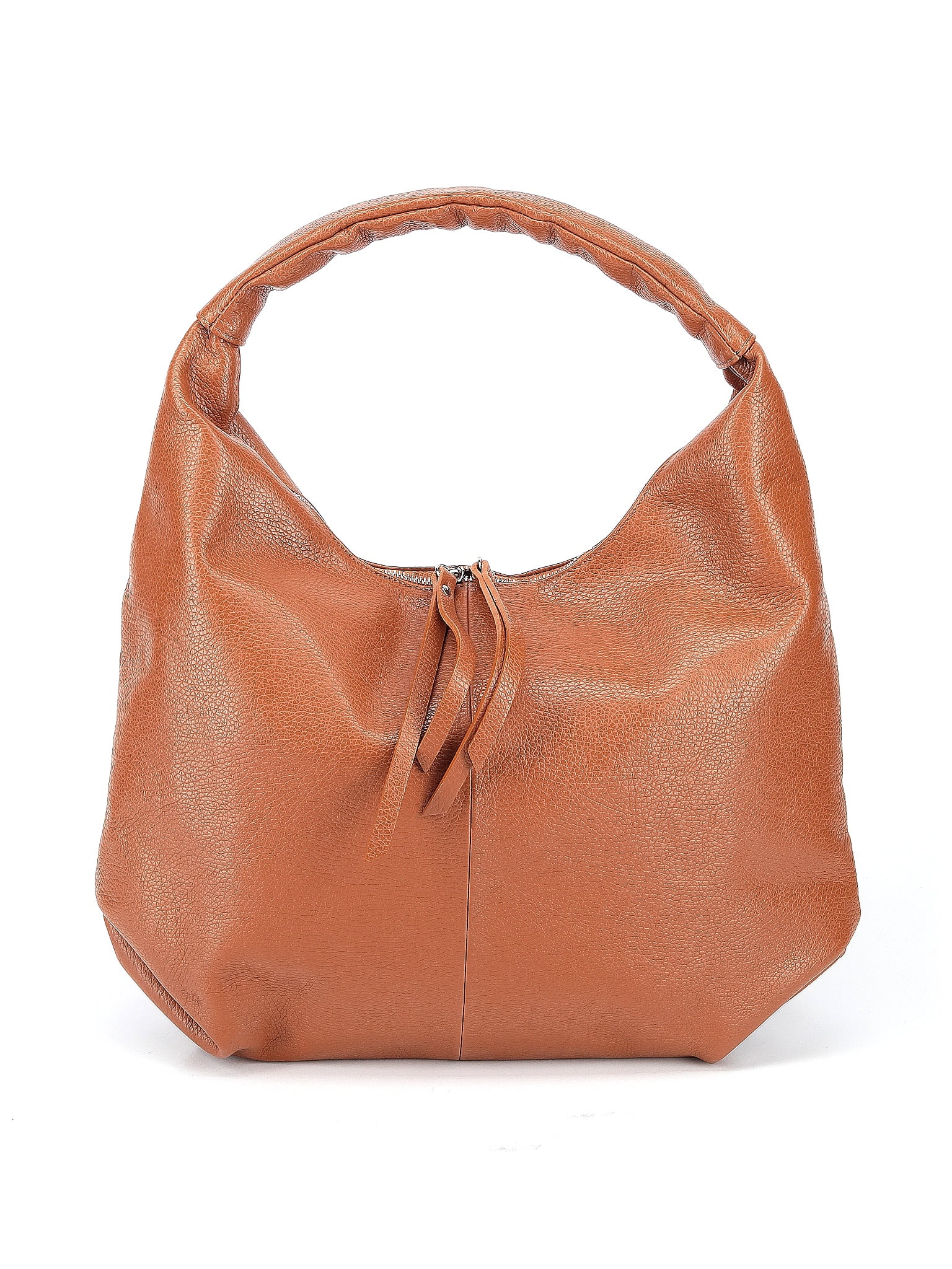 Vestopazzo Collana In Ottone Riciclato Con 4 Placche Tonde Satinato - Filo Regolabile Marrone - Artigianale DD02014