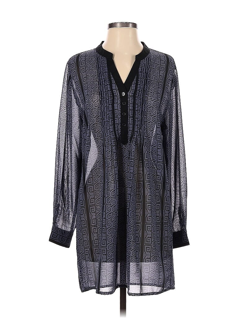 Click to view more detailed imagery on our partner's website Pre-owned Serengeti Long Sleeve Blouse In Blue