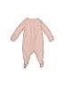 Old Navy 100% Cotton Solid Pink Long Sleeve Onesie Size 0-3 mo - photo 2