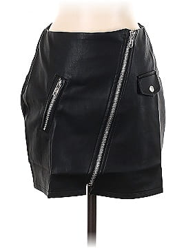 Akaiv Faux Leather Skirt (view 1)