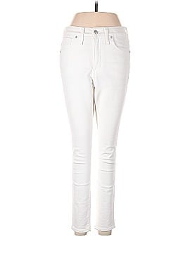 Madewell Petite 10" High-Rise Skinny Jeans in Pure White (view 1)