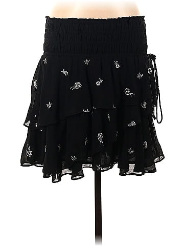 The Kooples Paisley Stars Black Casual Skirt Size M - 81