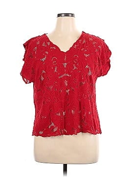 Red's Threads Short Sleeve Blouse (view 1)