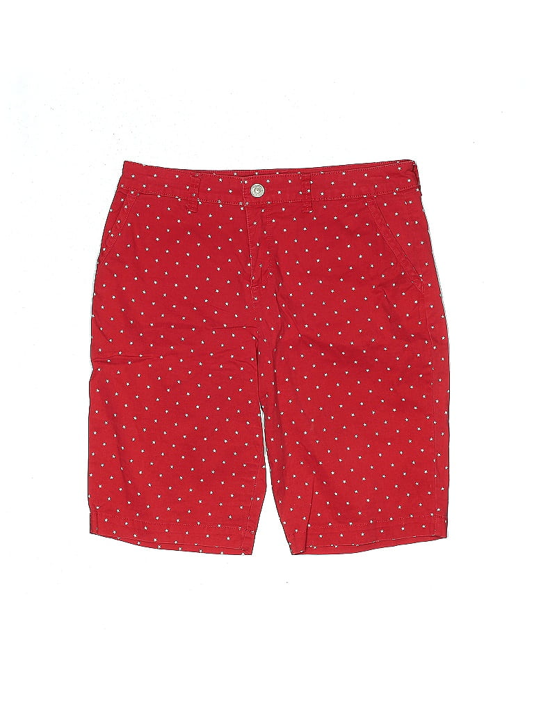 Gloria Vanderbilt Hearts Stars Polka Dots Red Shorts Size 8 - photo 1