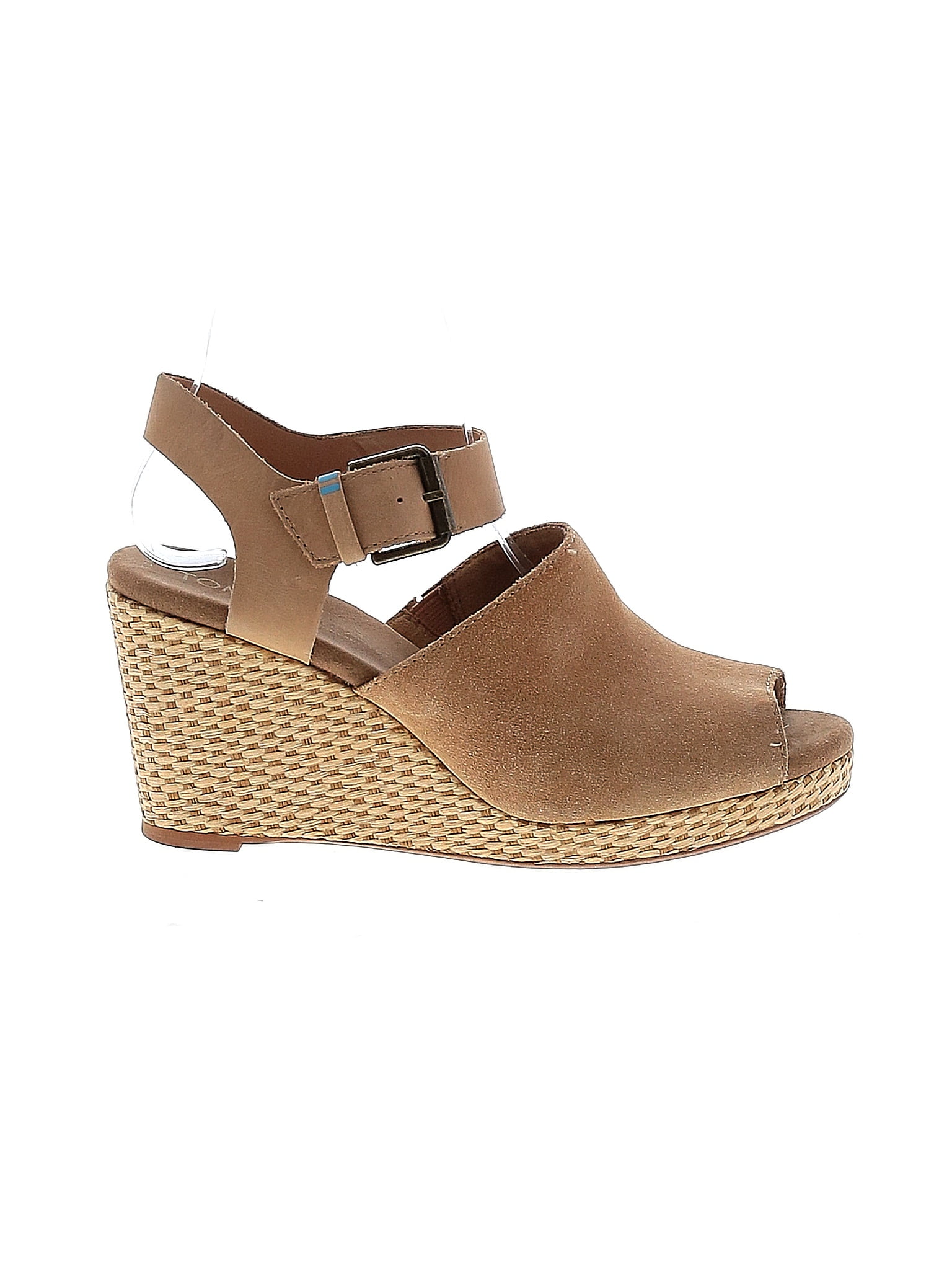 TOMS Tan Wedges Size 7 1/2 - 57% off | ThredUp