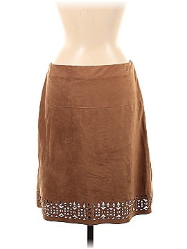 New Directions Faux Leather Skirt (view 2)