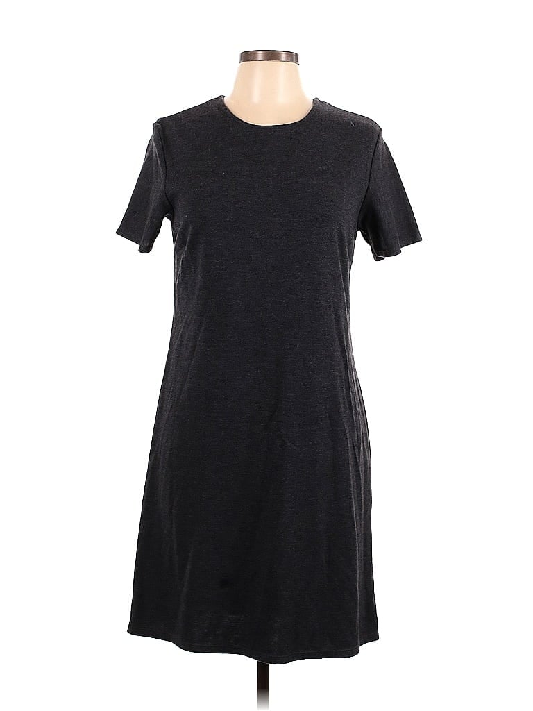 Gap Solid Black Casual Dress Size L - photo 1