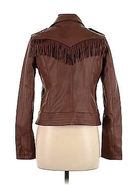 CoffeeShop Faux Leather Jacket (view 2)