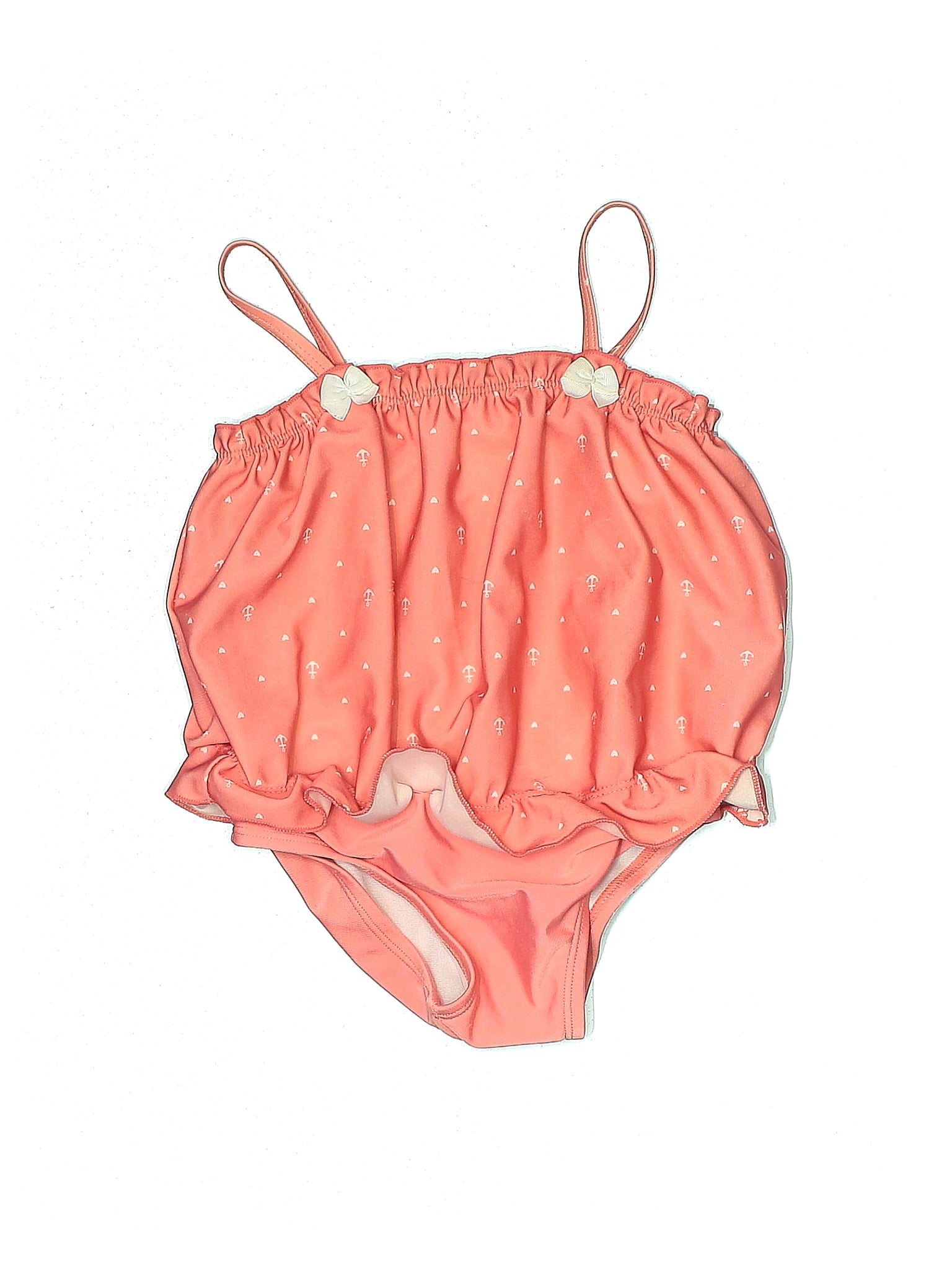 Retro Orange Print Jackie Swimsuit