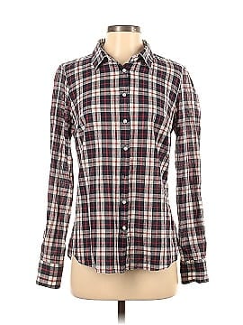 J.Crew Factory Store 3/4 Sleeve Button-Down Shirt (view 1)