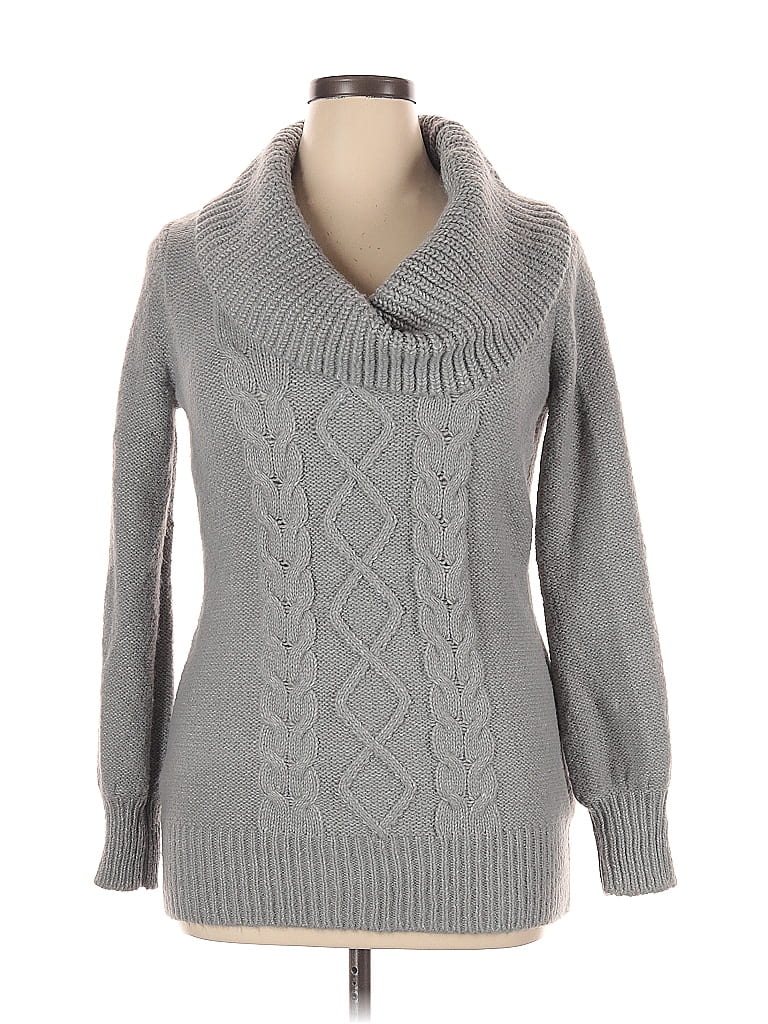 BCBGMAXAZRIA Gray Turtleneck Sweater Size XL - photo 1