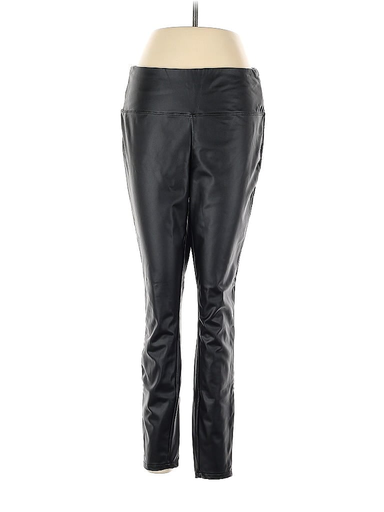 Pre-owned A New Day Faux Leather Pants In Black