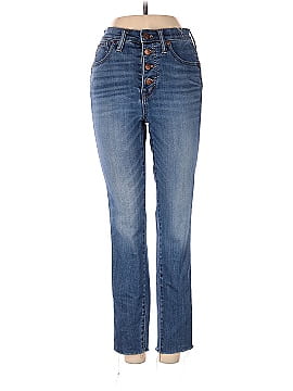 Madewell 10" High-Rise Skinny Crop Jeans: Button-Front TENCEL&trade; Denim Edition (view 1)