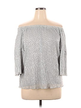Waverly Grey 3/4 Sleeve Blouse (view 1)