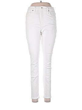 Madewell Curvy High-Rise Skinny Jeans in Pure White (view 1)