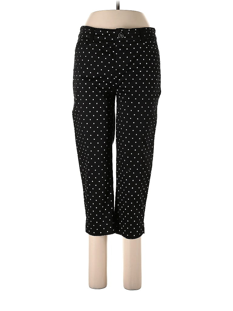 Intro Love Hearts Stars Polka Dots Black Casual Pants Size 10 (petite) - photo 1