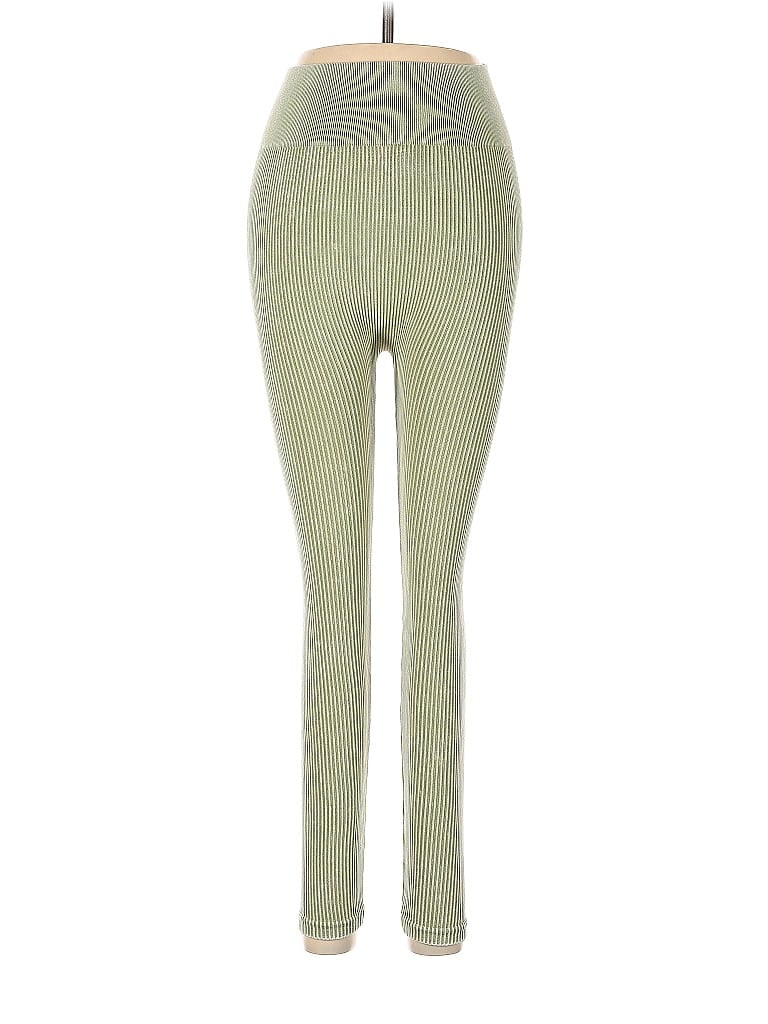 Aura Jacquard Marled Tweed Green Leggings Size S - photo 1