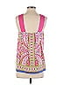 Banana Republic 100% Silk Graphic Pink Sleeveless Silk Top Size S - photo 2