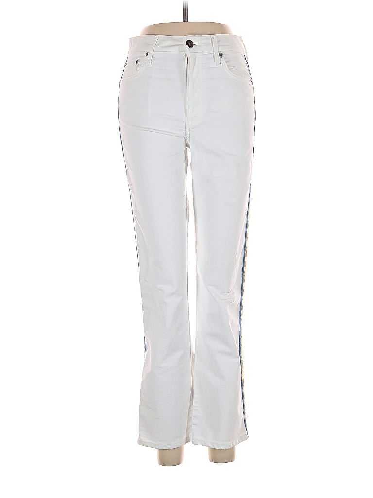 Sundry Color Block Stripes White Jeans Size 25 waist - photo 1
