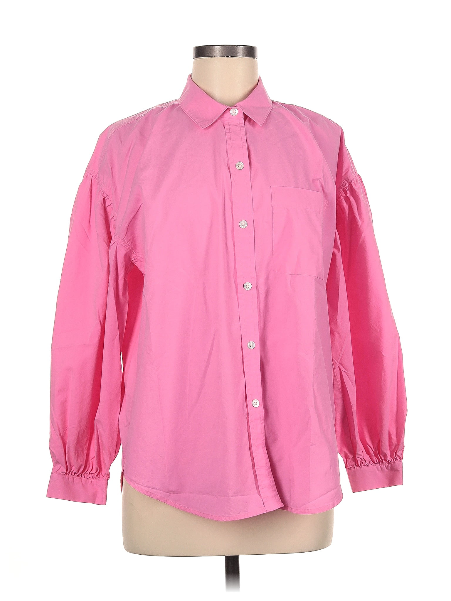 Rails Pink Long Sleeve Button Down Shirt Size M 75 Off Thredup