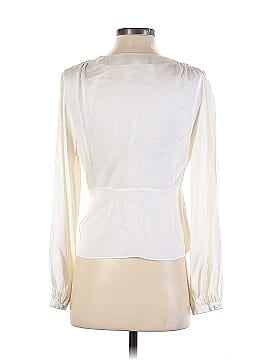 Intermix Long Sleeve Silk Top (view 2)