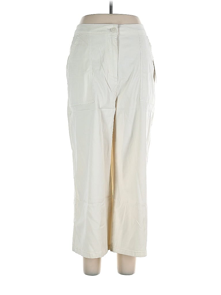 Splendid Ivory Casual Pants Size L - photo 1
